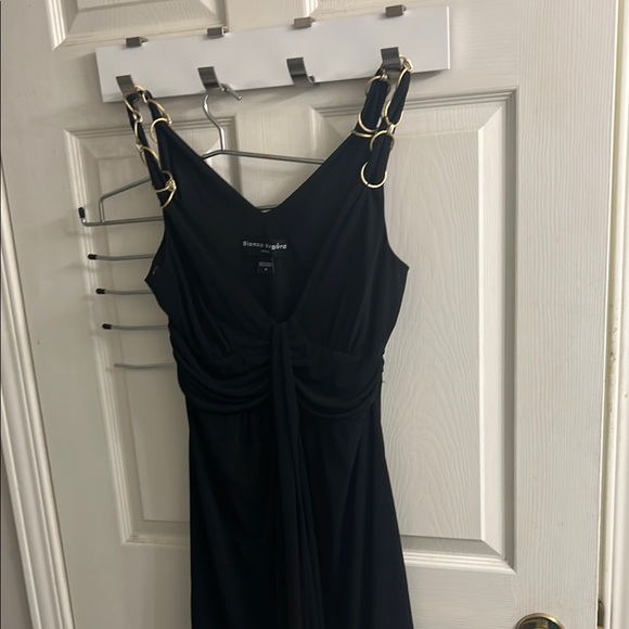 Black Women’s Dress with Gold Accents - Picture 3 of 3
